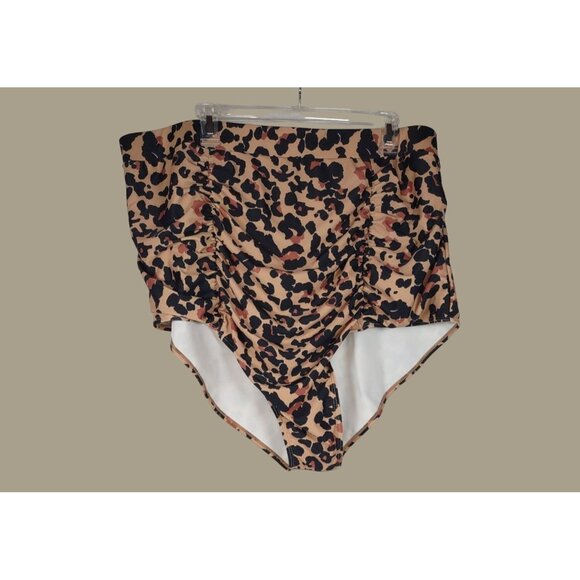 In The Style Brown Women's Leopard Print 2-piece Bikini Set Size 26 NWT - Picture 13 of 16